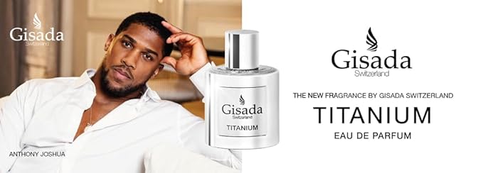 Gisada Switzerland - Titanium | Eau de Parfum for Men | 3.3 fl oz (100ml) | Spicy, Amber, Warm, and Woody Notes | Long-Lasting Scent | Perfume & Cologne