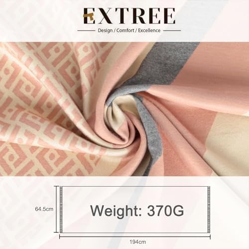 EXTREE Scarfs for Women Pashmina Silky Shawl Wrap for Evening Dressing Blanket Open Front Poncho Cape