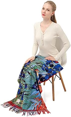 Scarf Shawl Wraps for Women Pashmina Soft Cashmere Scarf Printed Large Blanket Scarf Warm for Fall Winter