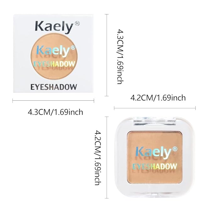 evpct Matte Light Nude Brown Single Eye Shadow Palette Makeup for Older Women, Burly Wood Cream Eye shadow Palette Single for Older Women Matte, High Pigment Monochrome Eyeshadow, sombra de ojos
