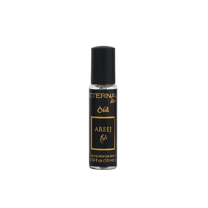 Eternal Love Areej Oud - Long Lasting Unisex Eau de Parfum - Warm Spicy Oriental Fragrance with Oud & Tobacco - Dubai Inspired Arabic Scent - 10ml