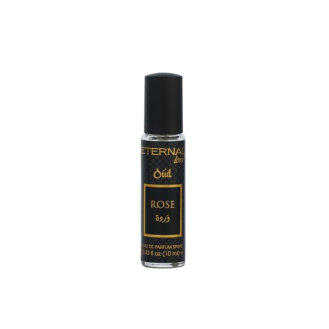 Eternal Love Rose Oud - Long Lasting Unisex Eau de Parfum - Romantic Floral Oriental Fragrance with Oud & Rose - Dubai Inspired Arabic Scent - 10ml