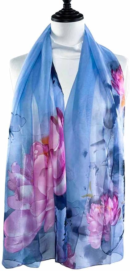 Xyueanlo Scarfs for Women Lightweight Scarves Fashion Print Floral Pattern Scarf Shawls