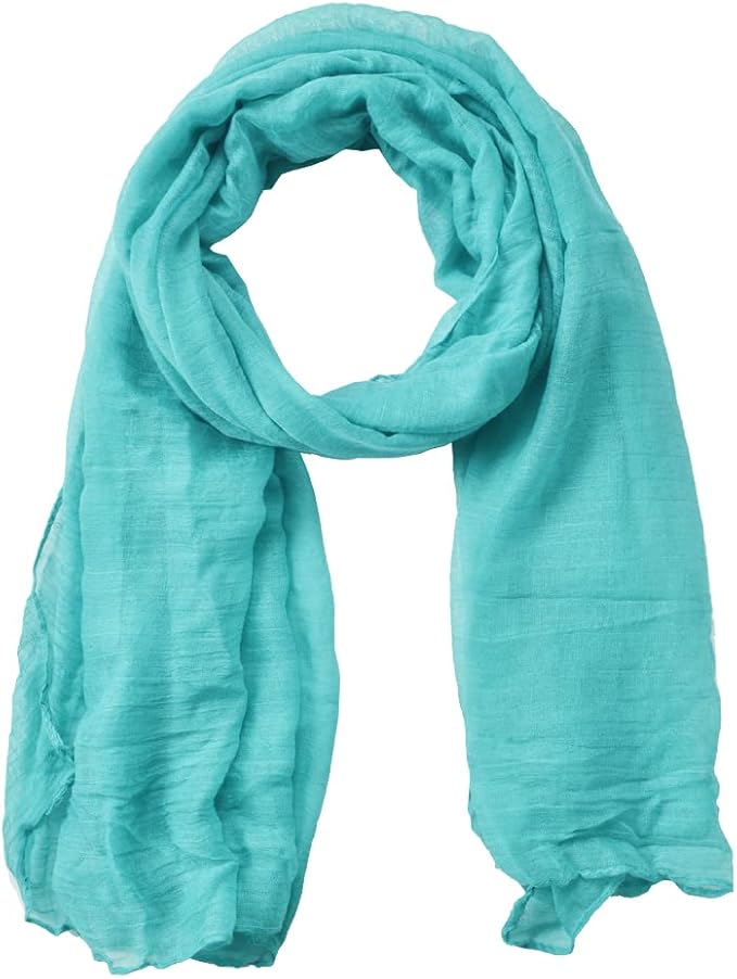woogwin Women's Cotton Scarves Lady Light Soft Fashion Solid Scarf Wrap Shawl