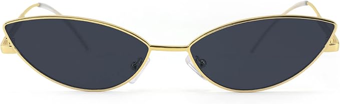 FEISEDY Fashion Designer Sunglasses Retro Small Petals Shape Arc Temple Design B2298