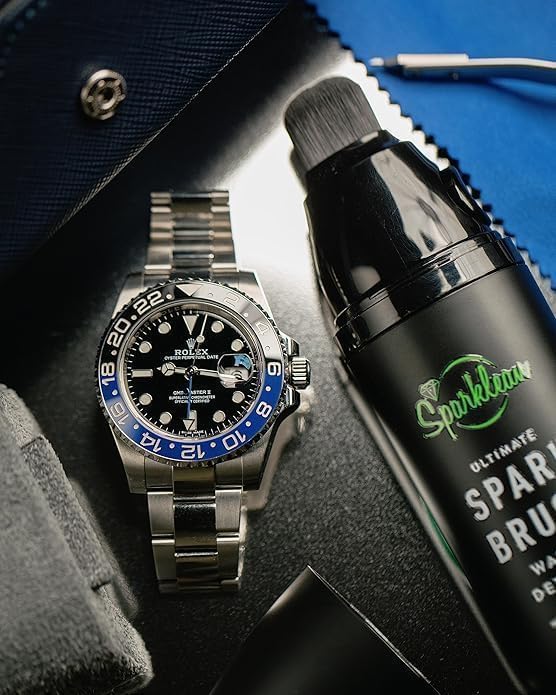 Sparkbrush Premium Watch Cleaner Kit - Ultimate Watch Cleaning Brush with Ultra-Fine Bristles - Watch Polishing Kit for All Metals - Premium Watch Cleaning Kit to Remove Dirt & Grime on Watches
