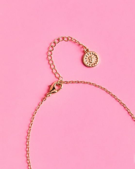 xo, Fetti Bride Pave Necklace, 14" Choker, Gold Charm Letter Cubic Zirconia Jewelry | Bachelorette Party Decorations, Bridesmaid Gift, Bridal Shower, Wedding