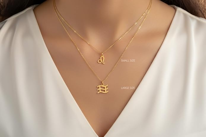 Minimalist Aquarius Star Sign Necklace - Gold Aquarius Zodiac Necklace - Astrological Jewelry