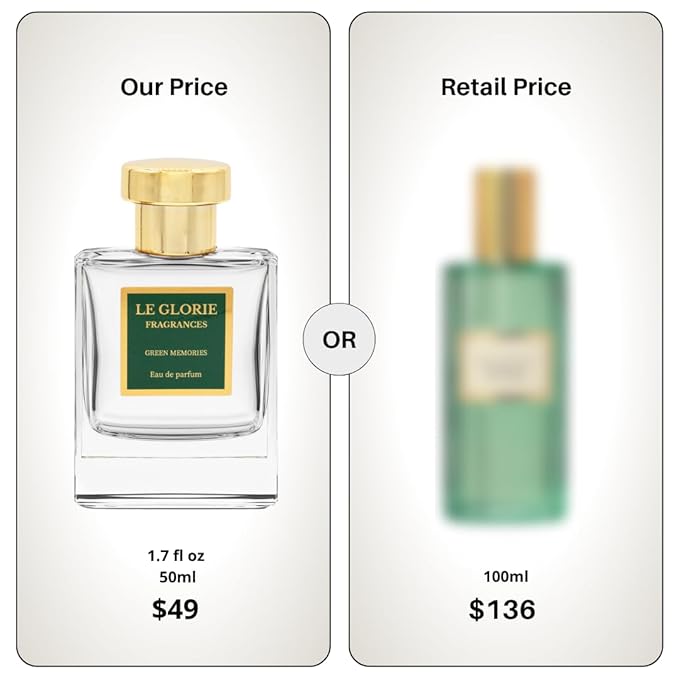 Inspired by Memoire D'une Odeur, Green memories EDP, Long Lasting 12-14 Hours Perfume Spray for Women, men, unisex, All Skin Types - Cruelty Free - 0.33 oz 10ml