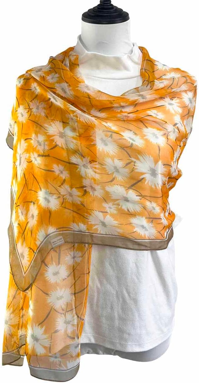 Xyueanlo Scarfs for Women Lightweight Fashion Floral Printed Scarves Neck Scarf Sunscreen Wraps Shawls