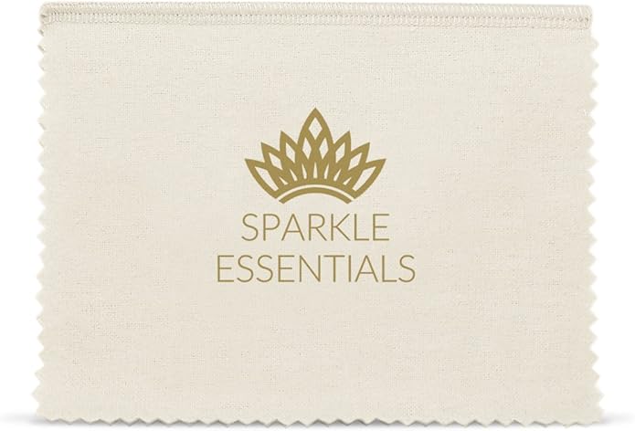 Gentle Jewelry Cleaner Solution Kit: Gold, Sterling Silver, Diamond, Turquoise, Pearl, Earrings, Engagement or Wedding Ring, Fine & Fashion Jewlery, Cleaning Solution, Polishing Cloth, Dipper & Brush