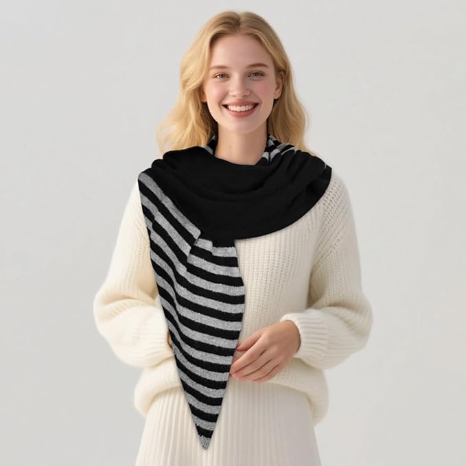 EXTREE Scarfs for Women Pashmina Silky Shawl Wrap for Evening Dressing Blanket Open Front Poncho Cape