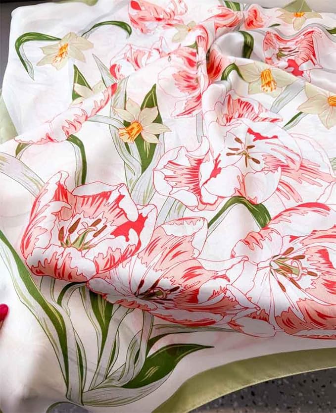 Xyueanlo Scarfs for Women Lightweight Scarves Fashion Print Floral Pattern Head Scarf Wraps Shawls