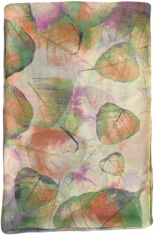 Pokeedioty Scarfs for Women Lightweight Scarves Elegant Floral Pattern Sheer Scarfs Shawls Wraps