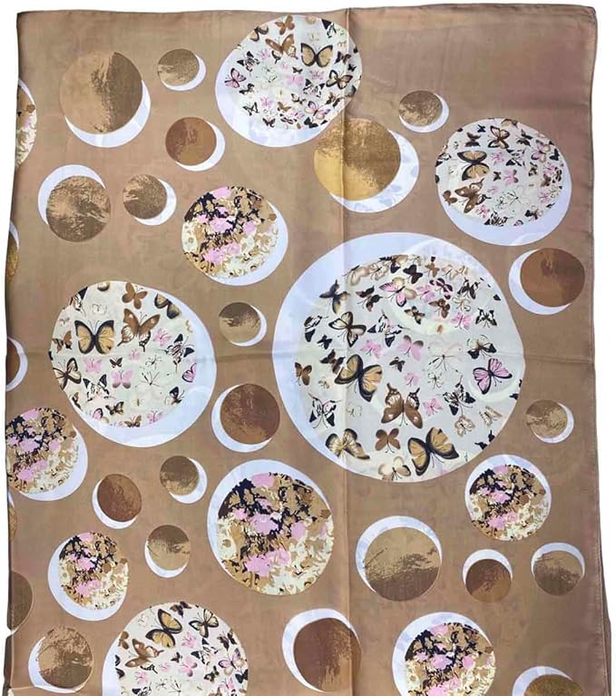 Pokeedioty Scarfs for Women Lightweight Head Scarf Fashion Scarves Elegant Floral Pattern Sunscreen Shawls and Wraps