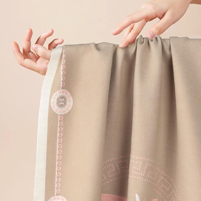 EXTREE Scarfs for Women Pashmina Silky Shawl Wrap for Evening Dressing Blanket Open Front Poncho Cape