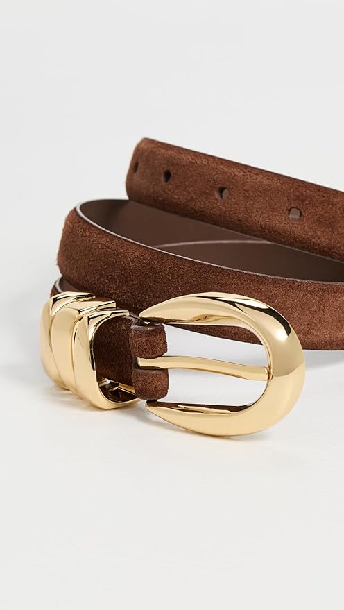 Madewell Women's Triple Metal Keeper Suede Belt