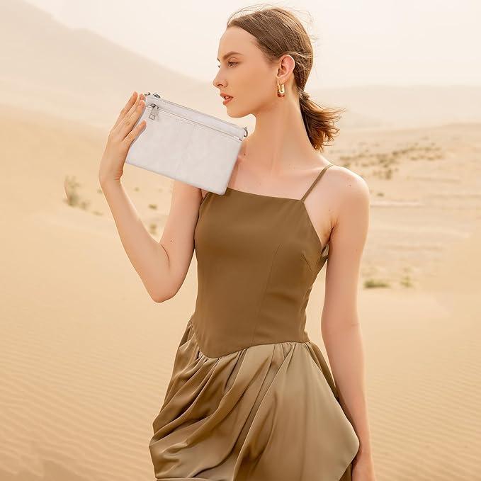 SENDEFN Leather Crossbody Bag for Women Small Clutch Purses Crossbody Shoulder Handbag Wallet Purses RIFD Card Slots
