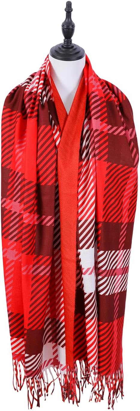 Scarf Shawl Wraps for Women Pashmina Soft Cashmere Scarf Printed Large Blanket Scarf Warm for Fall Winter