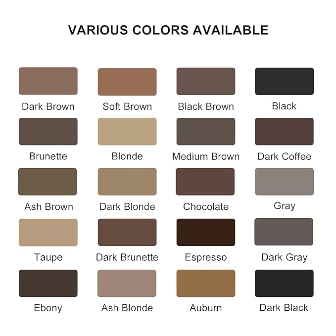 Eyebrow Pen,2-in-1 Waterproof Eyebrow Pencil with 4 Tip Microblading Brow Pen and Ultra-Precise Brow Pencil,with Dual-ended Eyebrow Brush,Eyebrow Makeup for Natural Looking - Black Brown