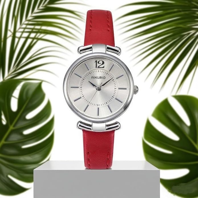 Women's Leather Strap Watch, Womens Watch Wristwatch for Women