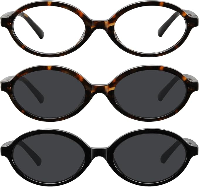 WOWSUN Retro Oval Sunglasses Womens Trendy Sun Glasses Sunnies UV400 Protection