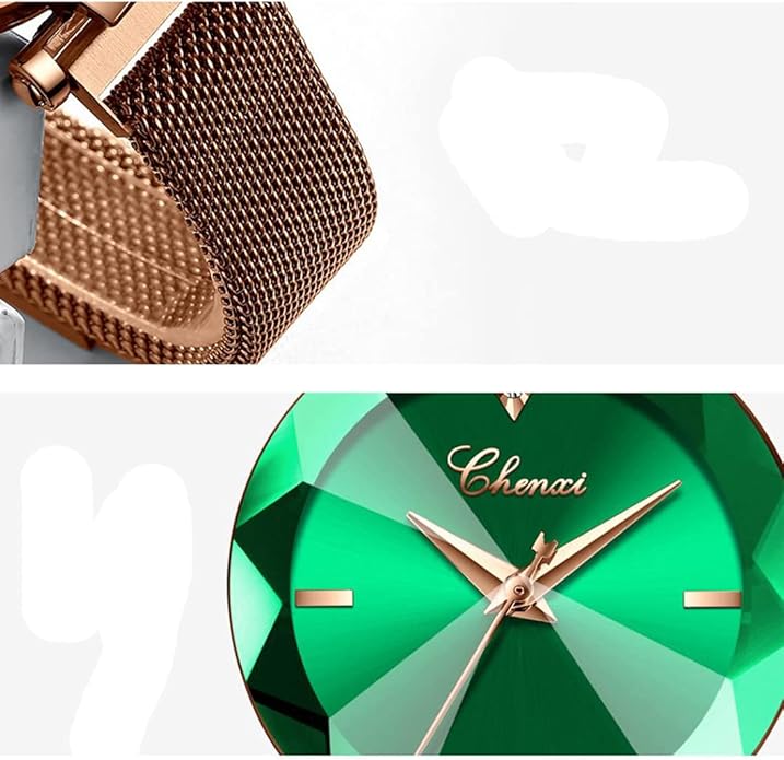 Fashion Watches for Women Rose Gold Stainless Steel Mesh Band Watch Elegant Ladies Gifts Waterproof Wrist Watch