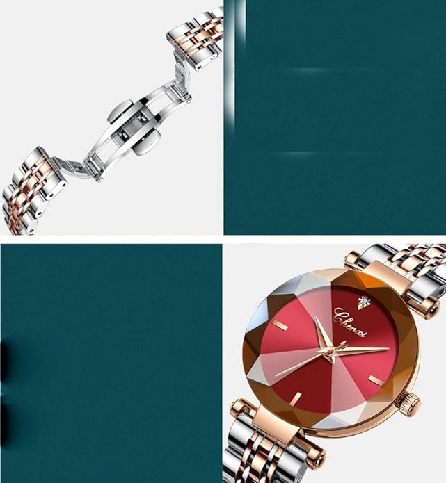 Fashion Watches for Women Rose Gold Stainless Steel Mesh Band Watch Elegant Ladies Gifts Waterproof Wrist Watch