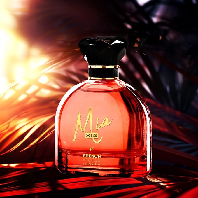 French Factor Mia Dolce Women’s Perfume – Premium Long-Lasting Eau de Parfum, 100ml (3.3 fl. oz) – Elegant All-Day Fragrance