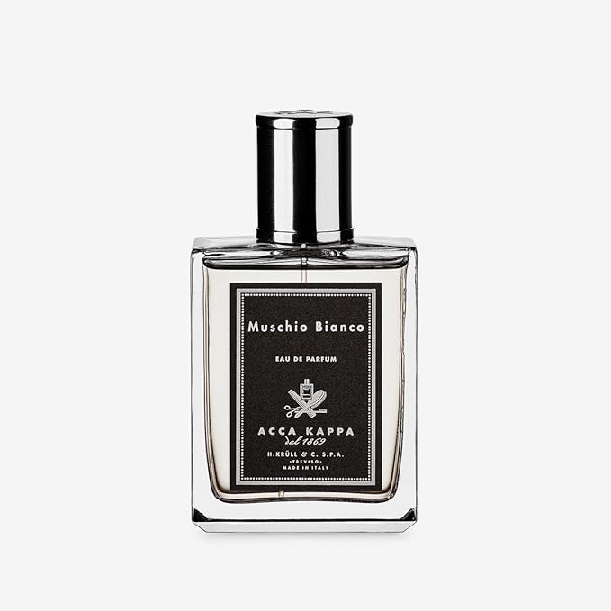 Acca Kappa White Moss Eau de Parfum 100 mL Lemon Juniper Lavender Musk Fresh Italian Fragrance for Men and Women