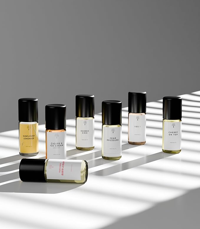 Eternal perfume Oils Travel Size Mini Mist Gift Set 7 Piece Collection perfumes for women unisex Long Lasting perfume sets for womens 7 x 3 ml/0.17 FL Oz Gift Set for Women