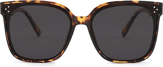 FEISEDY Oversized Polarized Sunglasses - UV400 Protection, Square Fashion Sun Glasses for Outdoor & Daily B2600