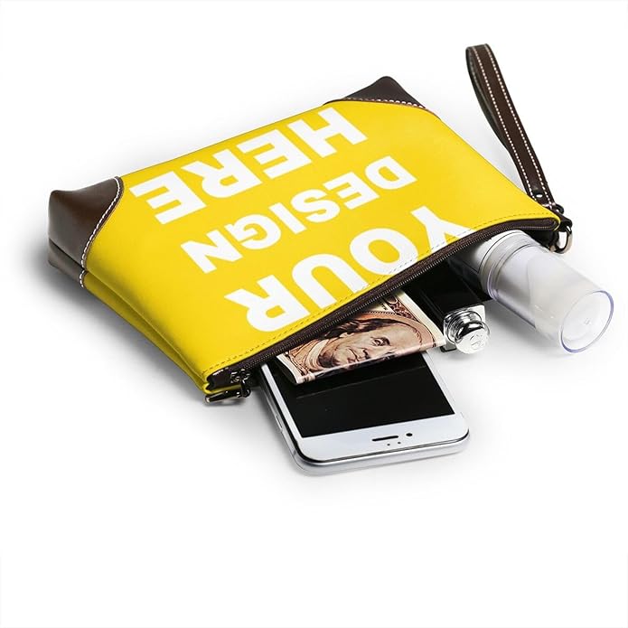 Custom Leather Wristlet Personalized Wallets For Women Men Wristlet Handbags Customized Clutch Purses For Women
