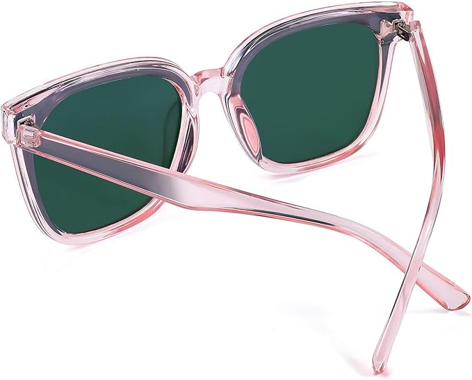 FEISEDY Oversized Polarized Sunglasses - UV400 Protection, Square Fashion Sun Glasses for Outdoor & Daily B2600