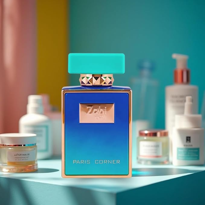 Paris Corner | Zahi Eau De Parfum 2.8 Fl Oz | Unisex Perfume with Juicy Apple & Pear, Jasmine, Rose, Vanilla, Amber & Patchouli | Fresh Fruity Floral Scent with Warm Woody Base for Men & Women