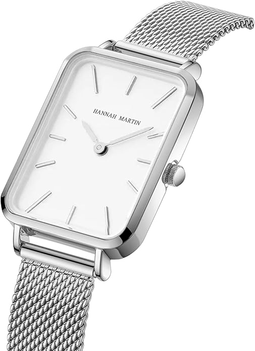 HANNAH MARTIN Watches for Women Waterproof Ladies Analog Quartz Wrist Watches Stainless Steel Band Fashion Dainty Female Watch Luxury Bracelet Diamond