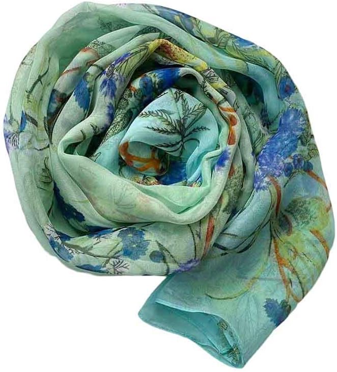 Xyueanlo Scarfs for Women Lightweight Scarves Fashion Print Floral Pattern Scarf Shawls