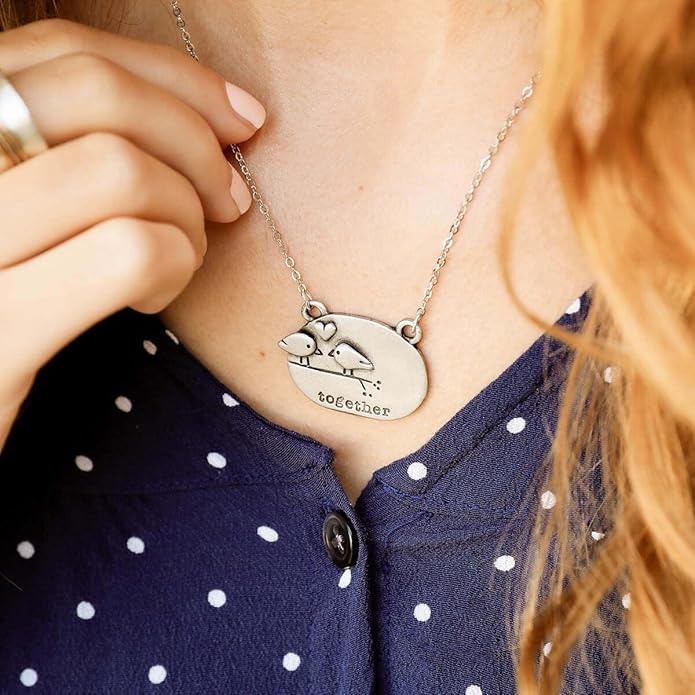 LISA LEONARD DESIGNS Pewter Pendant Necklace Minimalist Jewelry Necklaces For Women Gift For Her Dainty Necklaces