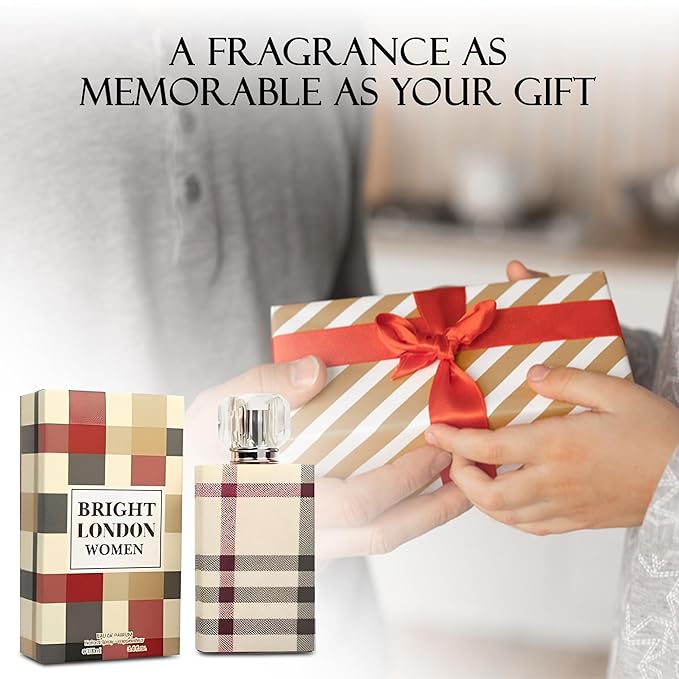 Bright London Women Perfume Long Lating Eau De Parfum–Fresh And Trendy Natural Spray Fragrance For Effortless Chic 3.4 Fl Oz For Daily Used