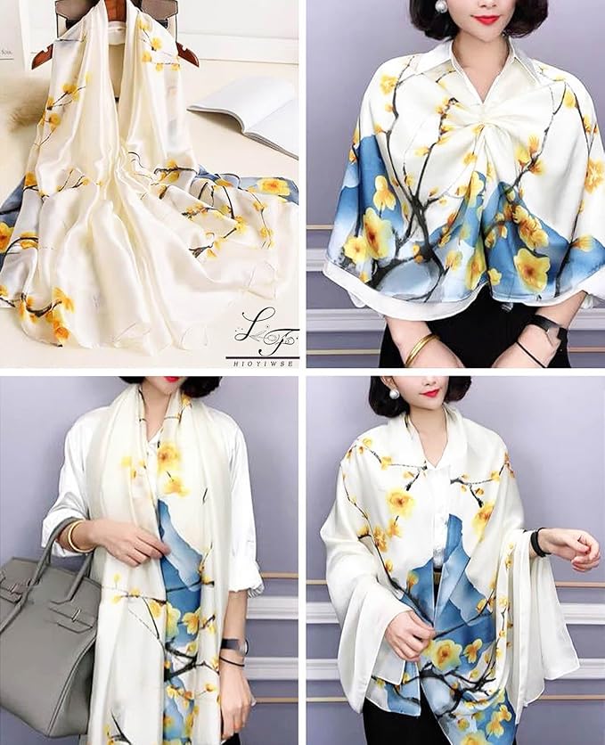 Shawl Scarf For Women Lightweight Scarves Floral Pattern Formal Evening Dressesformal Shawl Summer Wraps