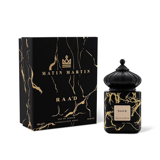 Matin Martin Raa'd for Unisex - Arabian Perfume for Women & Men - Long Lasting Floral Spicy Fragrance with Coffee, Musk and Vanilla Scent - Arabic Cologne - Travel Size - 3.4 oz EDP Spray