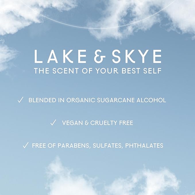 Lake & Skye 11 11 Azure Eau de Parfum Sample 0.06 fl oz (2ml) - Aquatic, Floral, Skin Musk, Clean, Vegan, Paraben-Free, Cruelty-Free