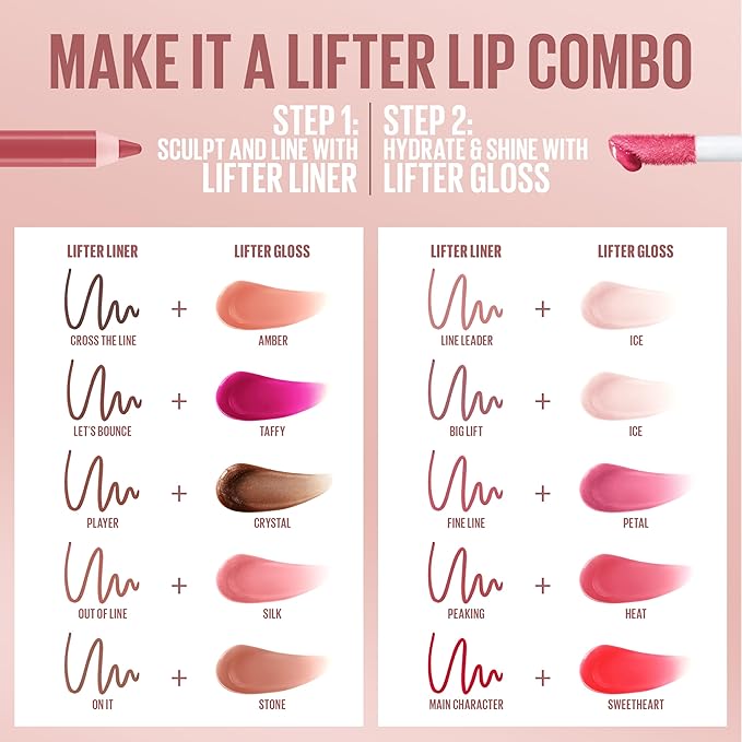 Maybelline Lifter Gloss, Hydrating Lip Gloss with Hyaluronic Acid, High Shine for Plumper Looking Lips, Heat, Raspberry Neutral, 0.18 Ounce (Pack of 2)