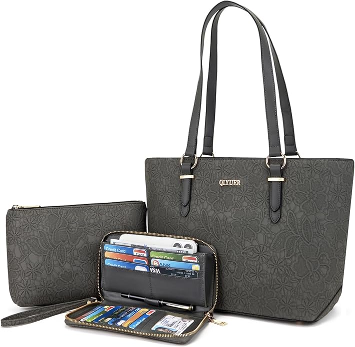 Purses And Wallets Set For Women Work Tote Satchel Handbags Shoulder Bag Top Handle Totes Purse With Matching Wallet