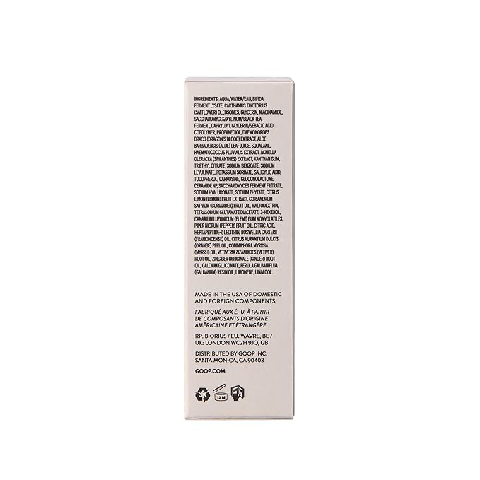 goop Beauty Peptide Serum | Reduces Fine Lines & Wrinkles | Peptides, Ceramides, & Niacinamide | Anti Aging Serum to Improve Firmness & Elasticity | Paraben Free | 1 fl oz