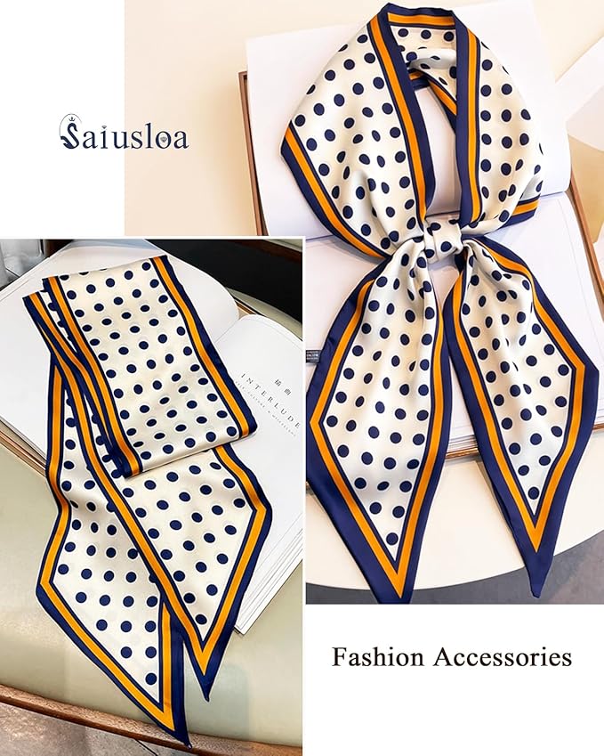 Purse Scarf For Handbags Head Scarves For Women's Hair Bags Scarfs Long Skinny Scarves Fashion Silky