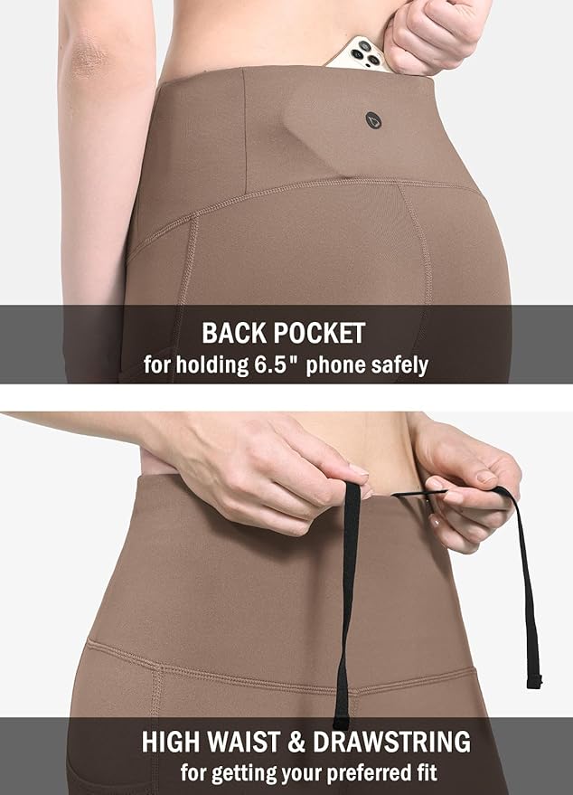 baleaf Winter Clothing Women Leggings Fleece Lined Tights Thermal Warm Thick Cold Weather Gear 1 Pockets