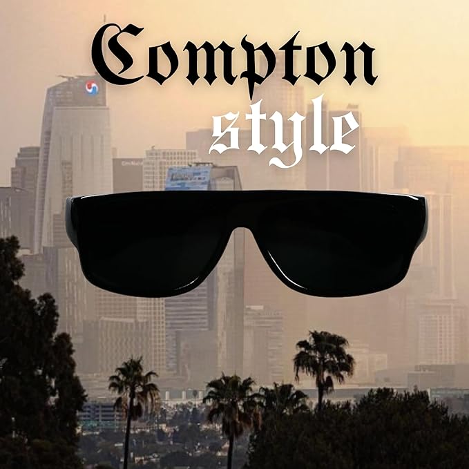 ShadyVEU Super Dark Sunglasses 100% UV Protection Category 4 Flat Top OG Eazy E Shades