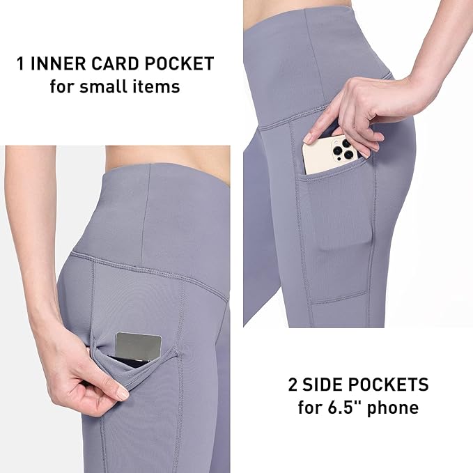 baleaf Winter Clothing Women Leggings Fleece Lined Tights Thermal Warm Thick Cold Weather Gear 1 Pockets