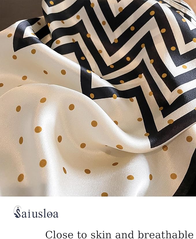 Neck Scarf For Womens Silky Head Scarves Hair Bandanas Square Scarf Fashion Accessories lightweight